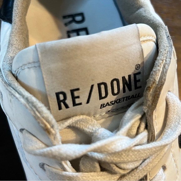 Re/Done 80’s Basketball Low Top Sneakers 6 - Picture 6 of 9